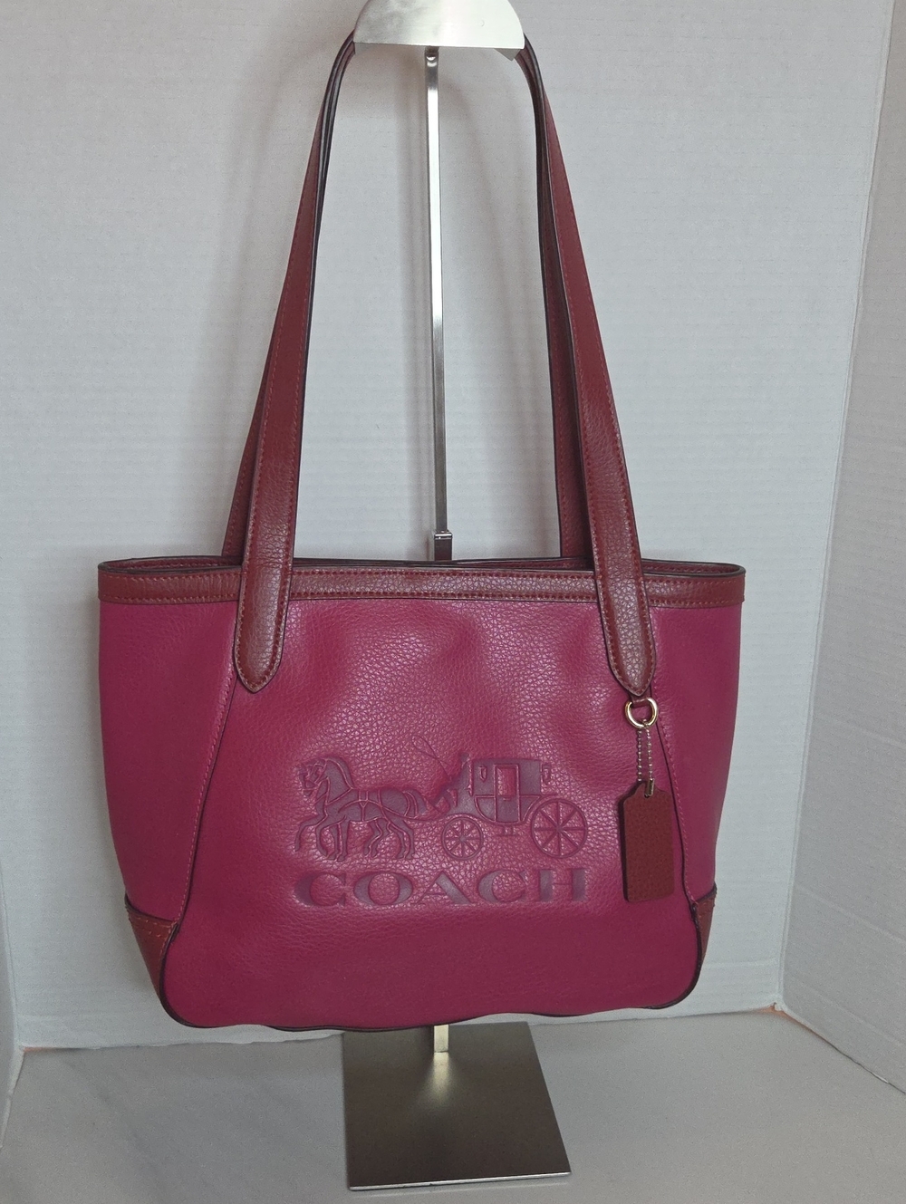 Coach Tote 27 In Colorblock With Horse Carriage - Style # C5775